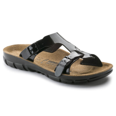 Birkenstock Damen-Pantolette Sofia, BirkoFlor, schmal, Black Patton, Größe 39