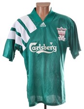 LIVERPOOL ENGLAND 1992/1993 CENTENARY AWAY FOOTBALL SHIRT ADIDAS SIZE L