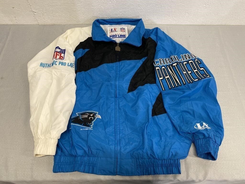 Vintage Carolina Panthers NFL Pro Line Starter Men's LARGE Jacket Full Zip Y2K