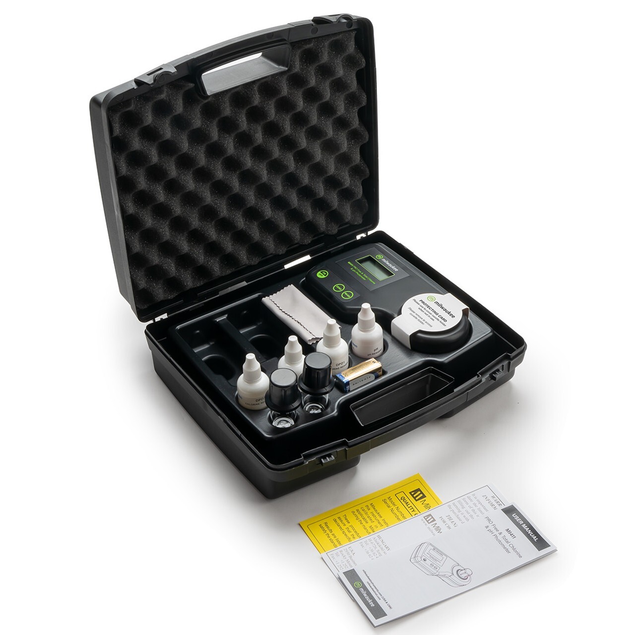 Fotómetro Milwaukee MI411 pH y cloro libre y total PRO para análisis de agua