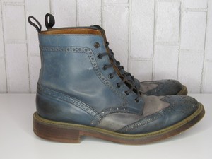 blue wingtip boots