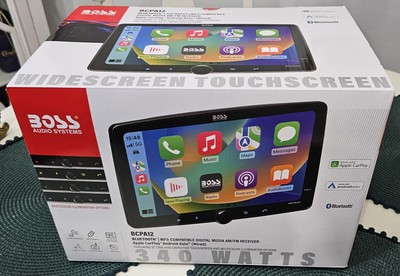 New BOSS Audio Systems BCPA12 12  Car Stereo CarPlay Android No DVD Multicolor