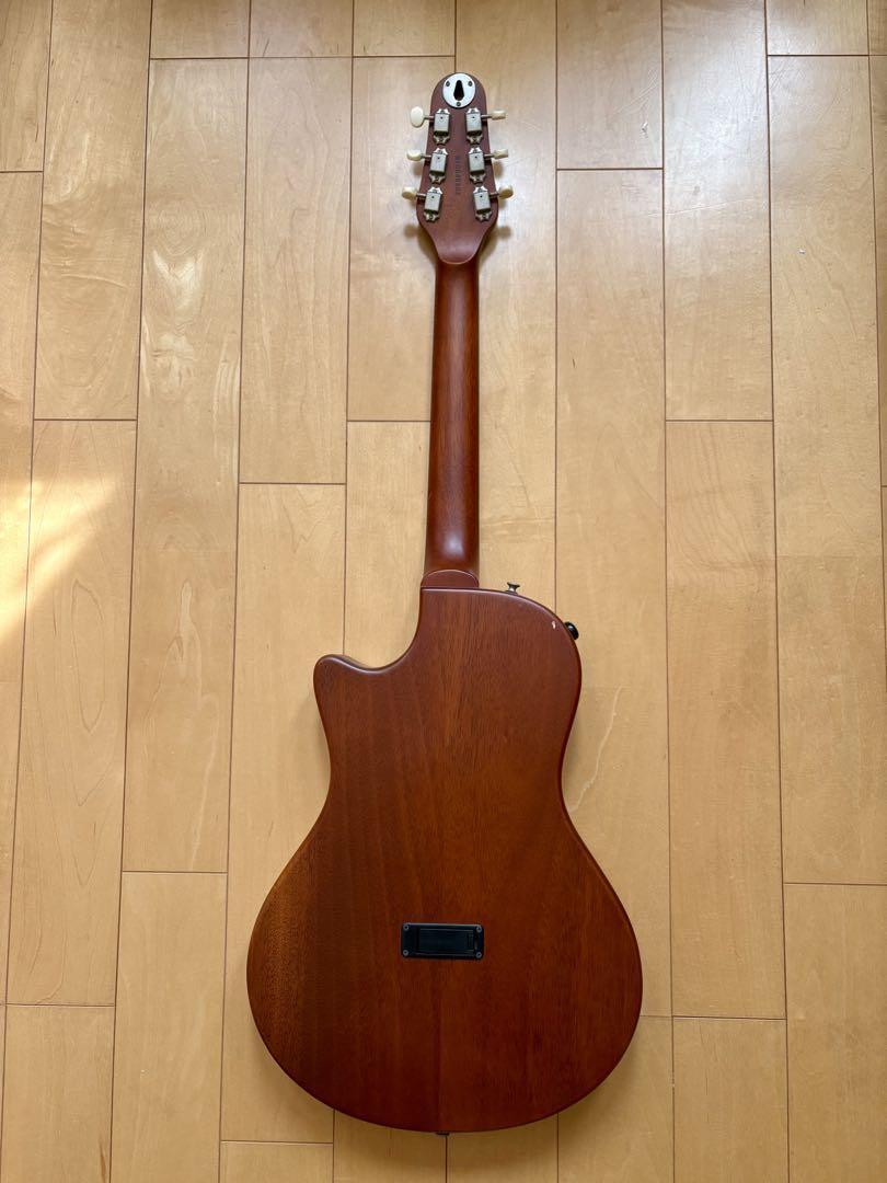 Acoustic Electric Guitar ESP BambooInn-CE by Char Natural Flame