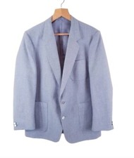 MENS C A GREY WOOL COLLARED SUIT BLAZER JACKET UK M 42 in