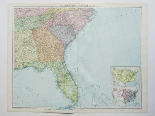 Antique North American Maps & Atlases Florida
