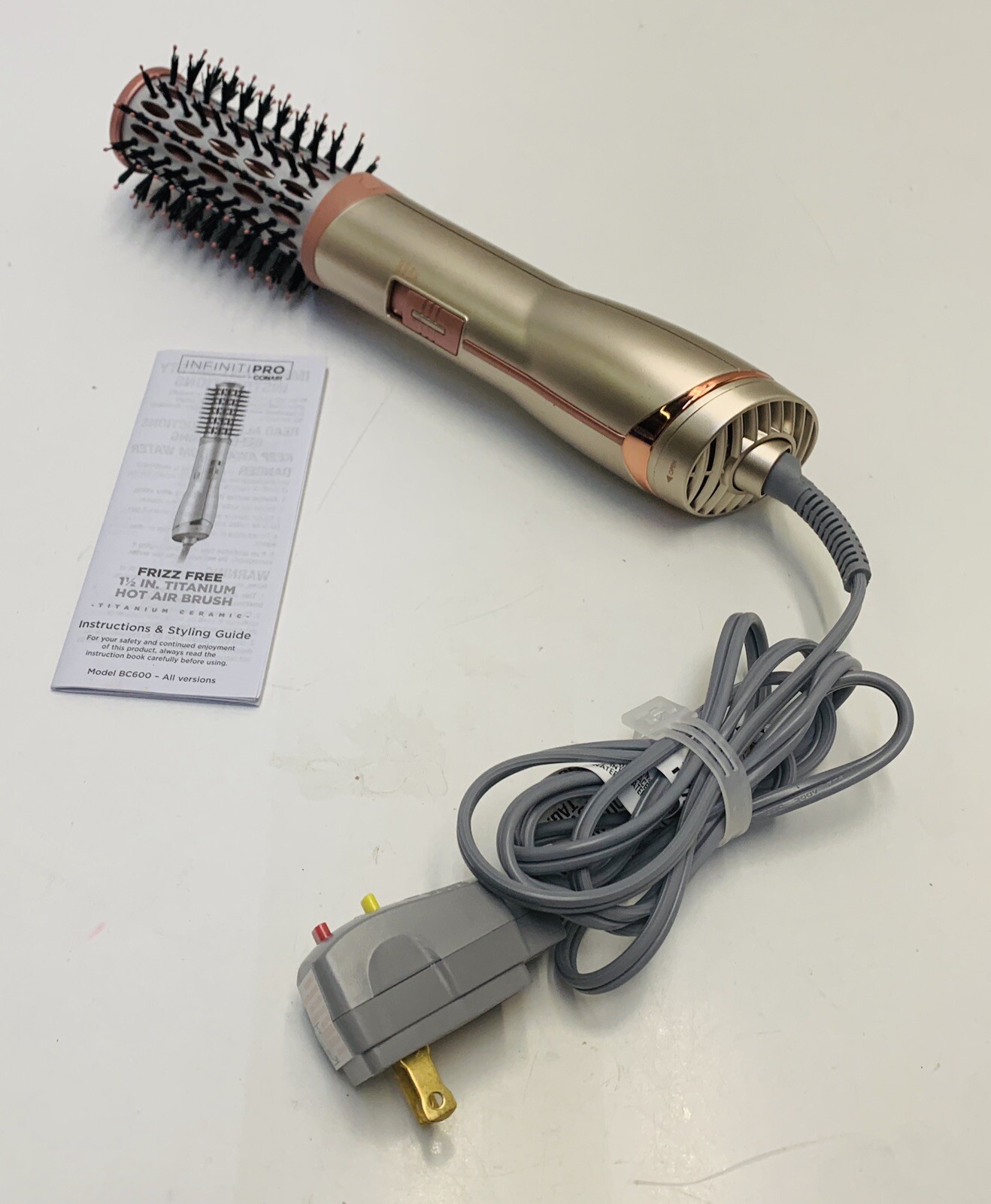 Infinitipro By Conair FrizzFree Hot Air Brush BC600 eBay