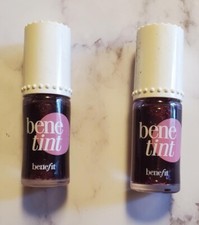 2 X BENEFIT  BENETINT ROSE-TINTED LIP  CHEEK STAIN  0.2 oz. EACH NWOB