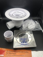 NEW - McALPINE TSG1T6SS 75mm Seal Trapped Shower Trap Waste For Tiled Wet Floor