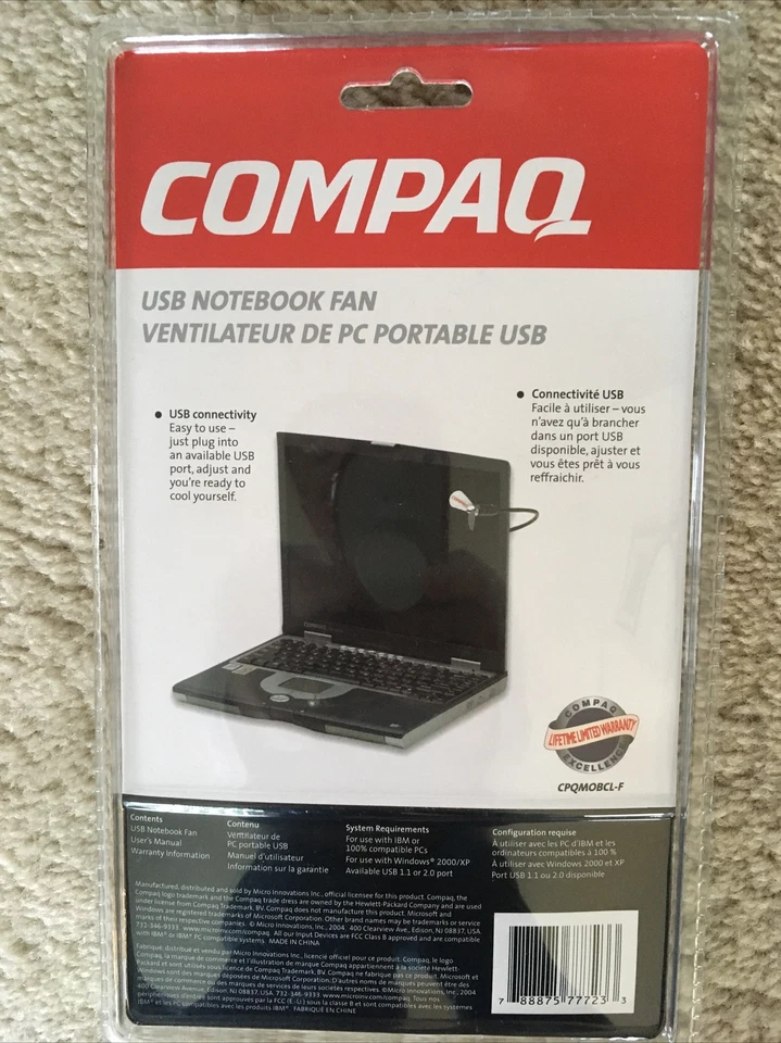 Compaq Mobile Cooling Fan (CPQMOBCL-F) NIP - Image 2 of 2