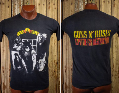 Vintage Style Guns N Roses Appetite for Destruction Concert T Shirt 1988
