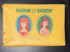 Vintage Mattel 60s Skipper And Scooter Barbie Doll Case Rough Condition 1965