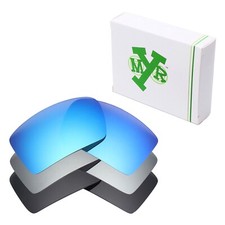 hdhut POLARIZED Replacement Lenses for-Oakley Eyepatch 1 2 Blue / Silver / Black
