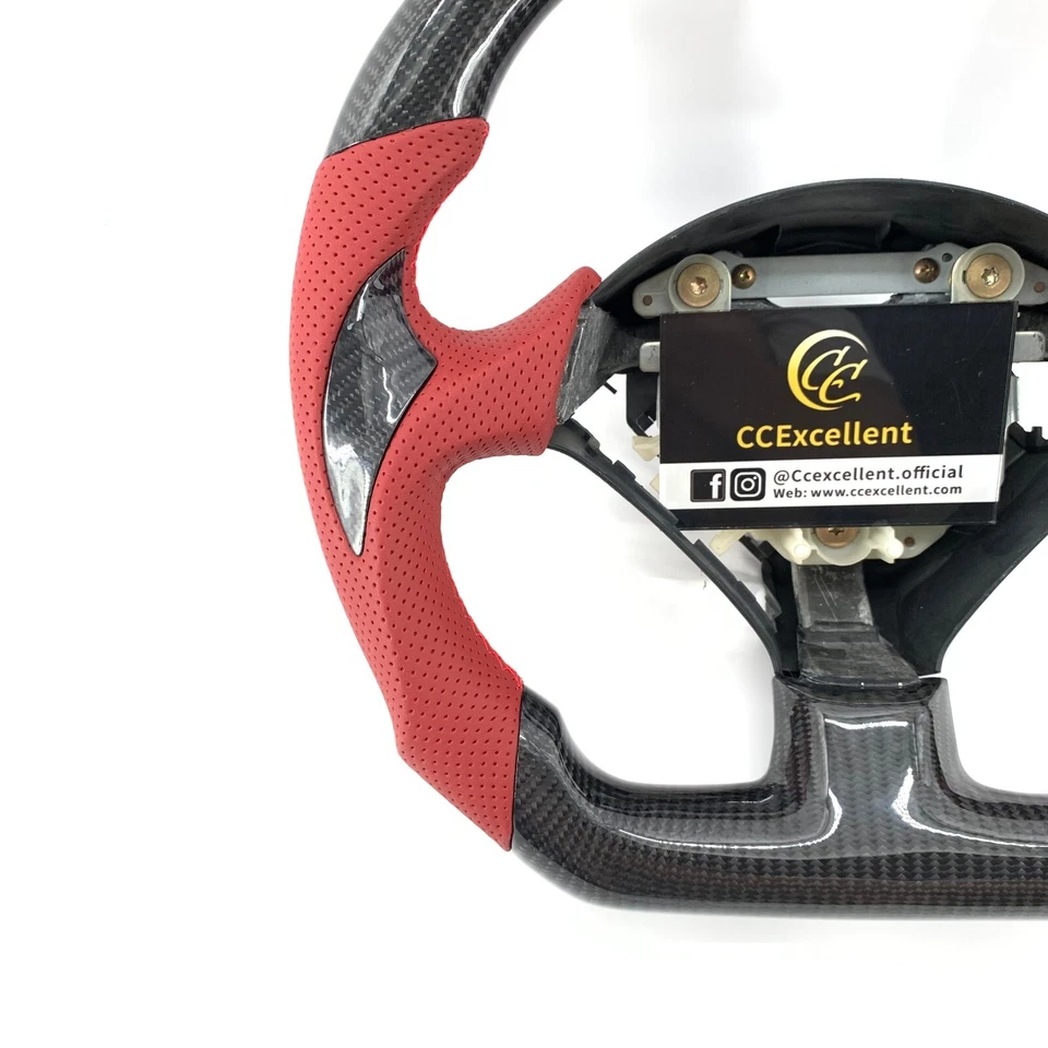 For 2000-2009 Honda S2000 S2K Acura RSX real carbon fiber steering wheel - Image 3 of 4