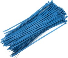 Metal Detectable Cable Ties Light Blue Nylon 66 – 100mm/200mm/300mm Pack of 100