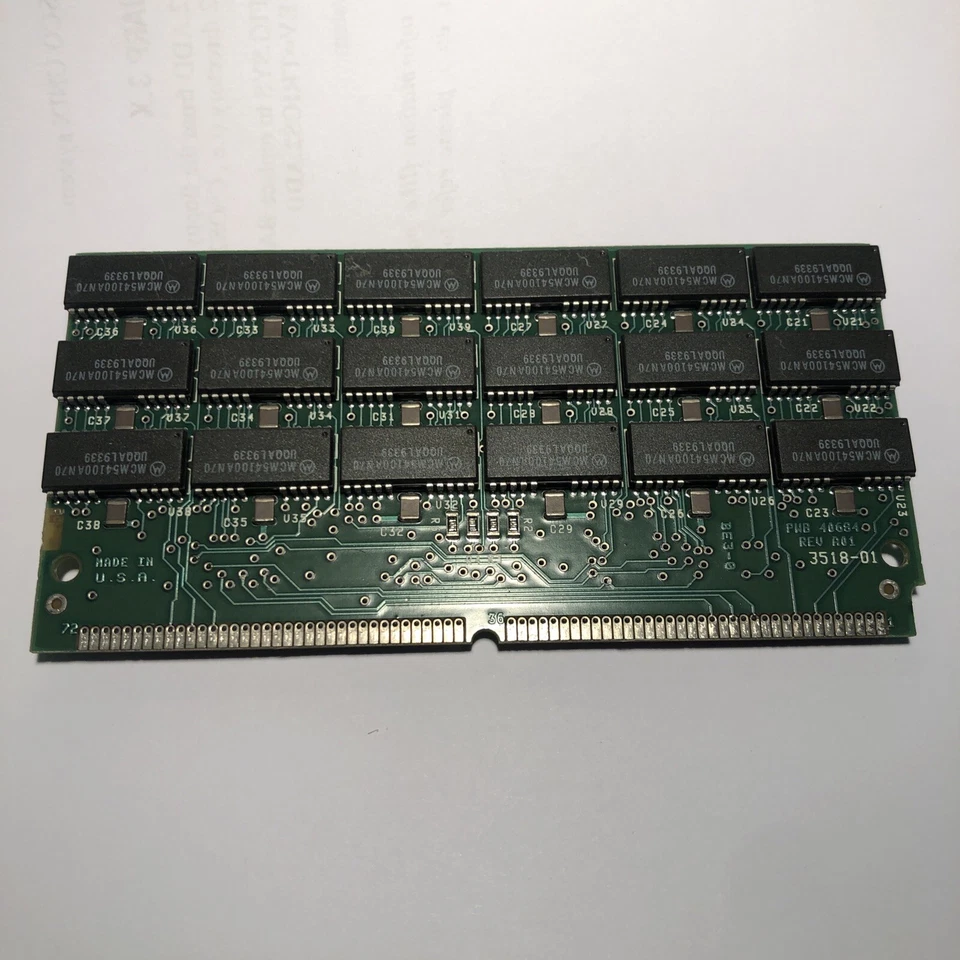 16MB 72 Pin DELL Fast Page FPM MEMORY 70NS Vintage Rare SIMM SCM421109SG70 TALL - Image 3 of 4