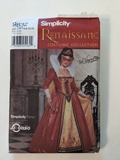Simplicity 9832 - Renaissance Tudor Queen Elizabethan Pattern UC FF 6,8,10,12