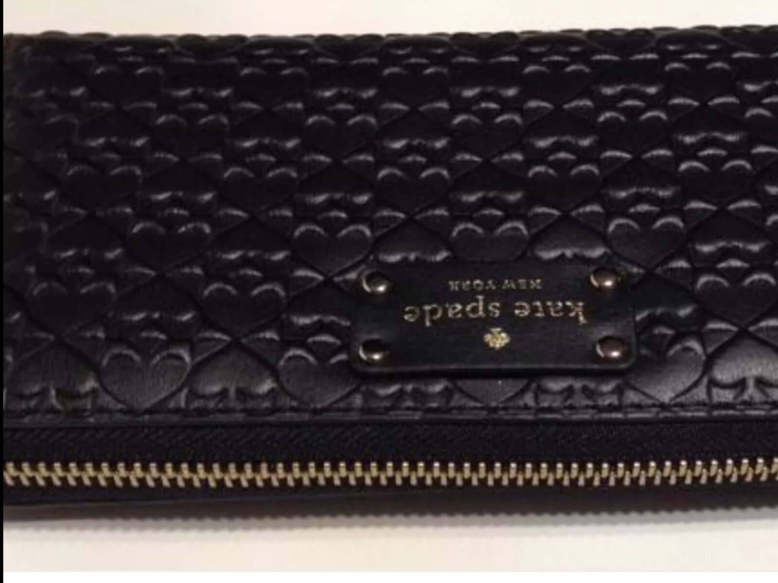 kate Spade NEDA Penn Place Embossed In Black Leather RRP $169 image 5