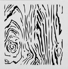Mixed Media Stencil WOODGRAIN PARQUE FLOOR Background Mask Template 13cm x 13cm