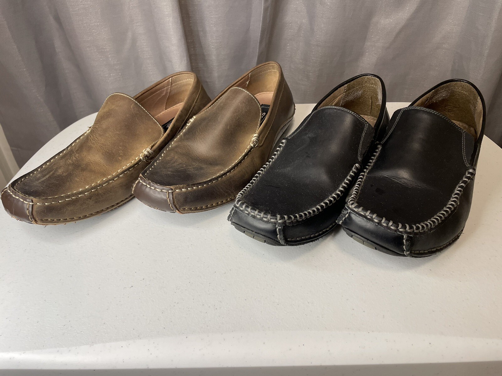 Lotto mocassini uomo Steve Madden taglia 11 neri e marroni 2 paia