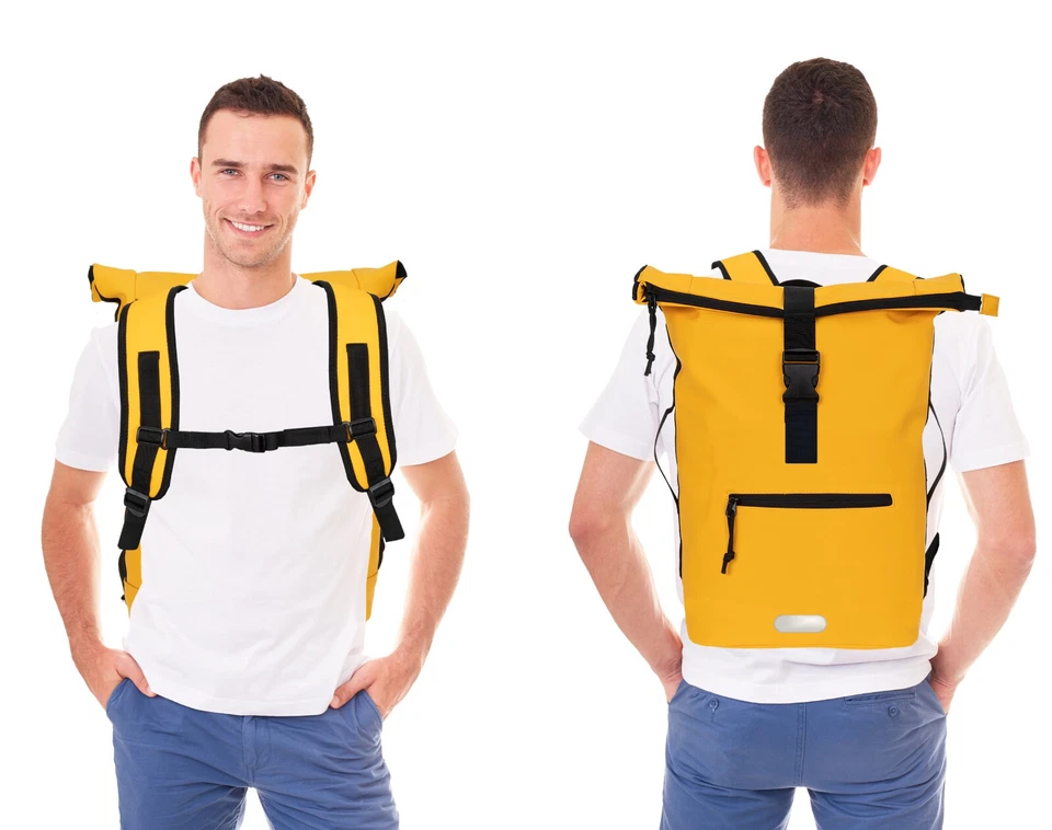 Rucksack Sport A4 Freizeit Fahrradrucksack Laptop Plane Time Evo 12825 Gelb +f - Bild 3 von 4