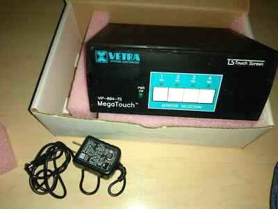 4 Port Vetra Systems VIP-804-V-TS-DE- MegaTouch Screen Monitor Switch vip-804-ts