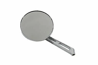 Round Flame Mirror with 2 Slot Stem for Harley Davidson by V-Twin