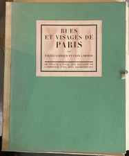 LARBAUD / CHAS LABORDE : RUES ET VISAGES DE PARIS 17 COL.  ORAD.   1926