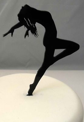 Strictly Disco Dancing Female Figure Cake Topper - Acryl Cake Topper