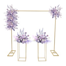 27 27 80cm Metal Wedding Backdrop Stand Gold Balloon Stand With Flower Stands