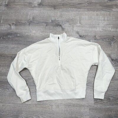 Talentless Scott Disick Womens Cropped Hoodie Sweater Off White