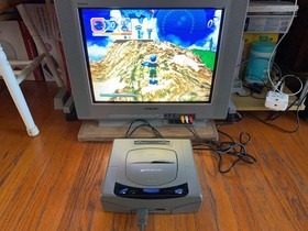 Sega Saturn HST-3210 Japanese gray console system + Nights Into Dreams US Seller