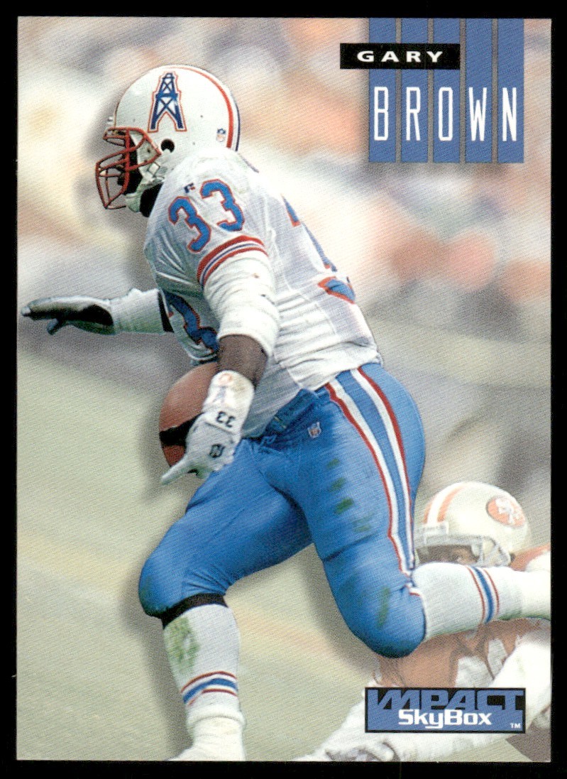 1994 SkyBox Impact Gary Brown Houston Oilers #106