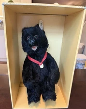 Steiff Black Bear Cub 1990 LE 1105/2000 Made For FAO Swartz Original Box & CoA
