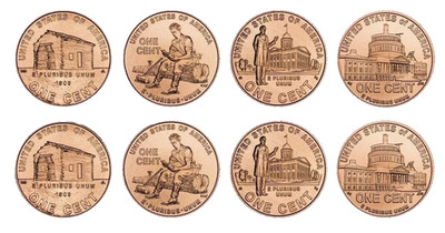   2009 Lincoln Bicentennial Cent P&D Brilliant Uncirculated 8 Coin Set