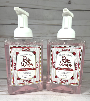 Maison de Base Rose Water Pink Foaming Hand Soap 21.6oz (2Pack)