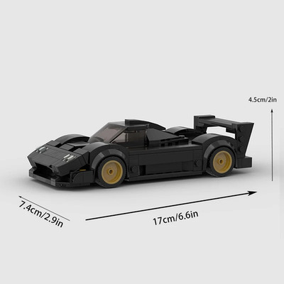 MOC Racer City Sports Vehicle Building Blocks Set - Creative Educational Toy for