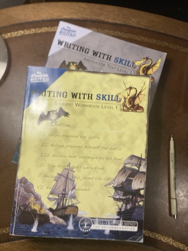 Writing With Skill Level 1 Workbook & Instructor Text Clean Homeschool Set