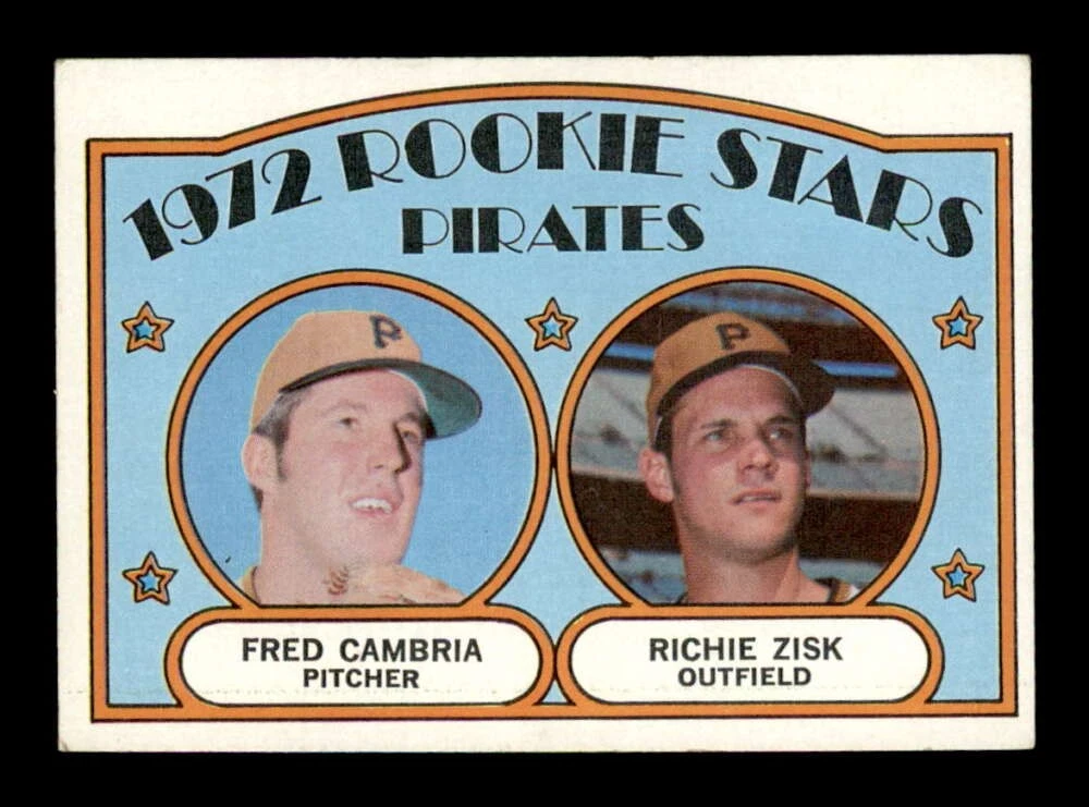 1972 Topps #392 Fred Cambria/Richie Zisk Pirates Rookies EX/EX+ X3492281