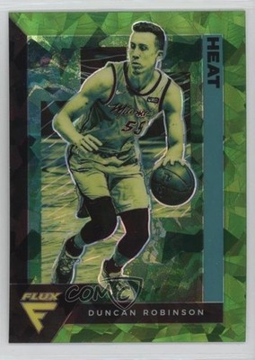 2020 Flux Fanatics Factory Set Green Cracked Ice Prizm Duncan Robinson #94 0c2