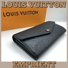 Louis Vuitton Monogram Empreinte Portefeuille Long Wallet Black