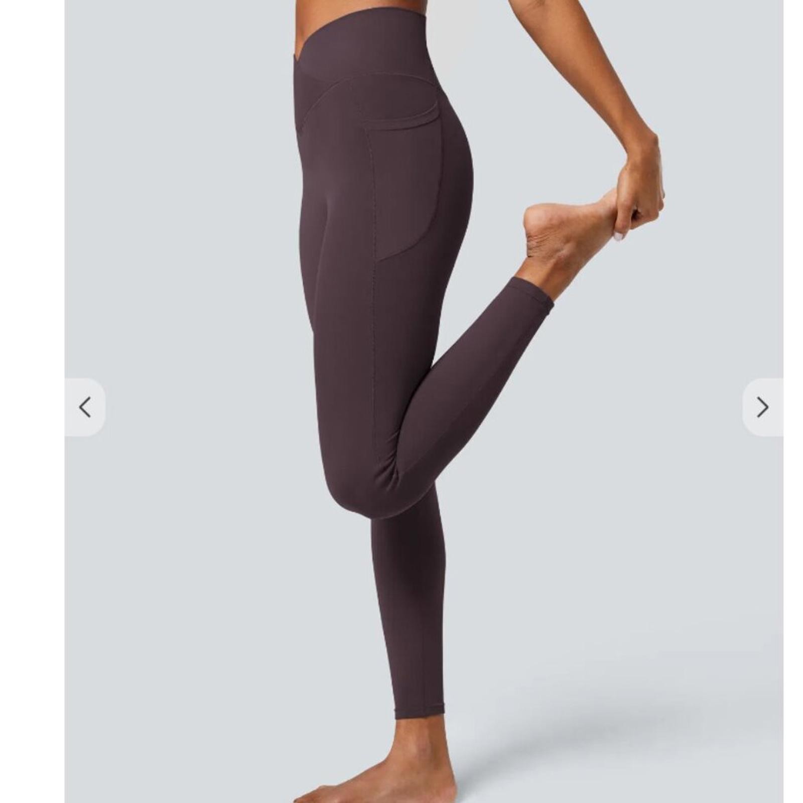 HALARA SoftlyZero Crossover Pocket Plain Leggings… - image 2