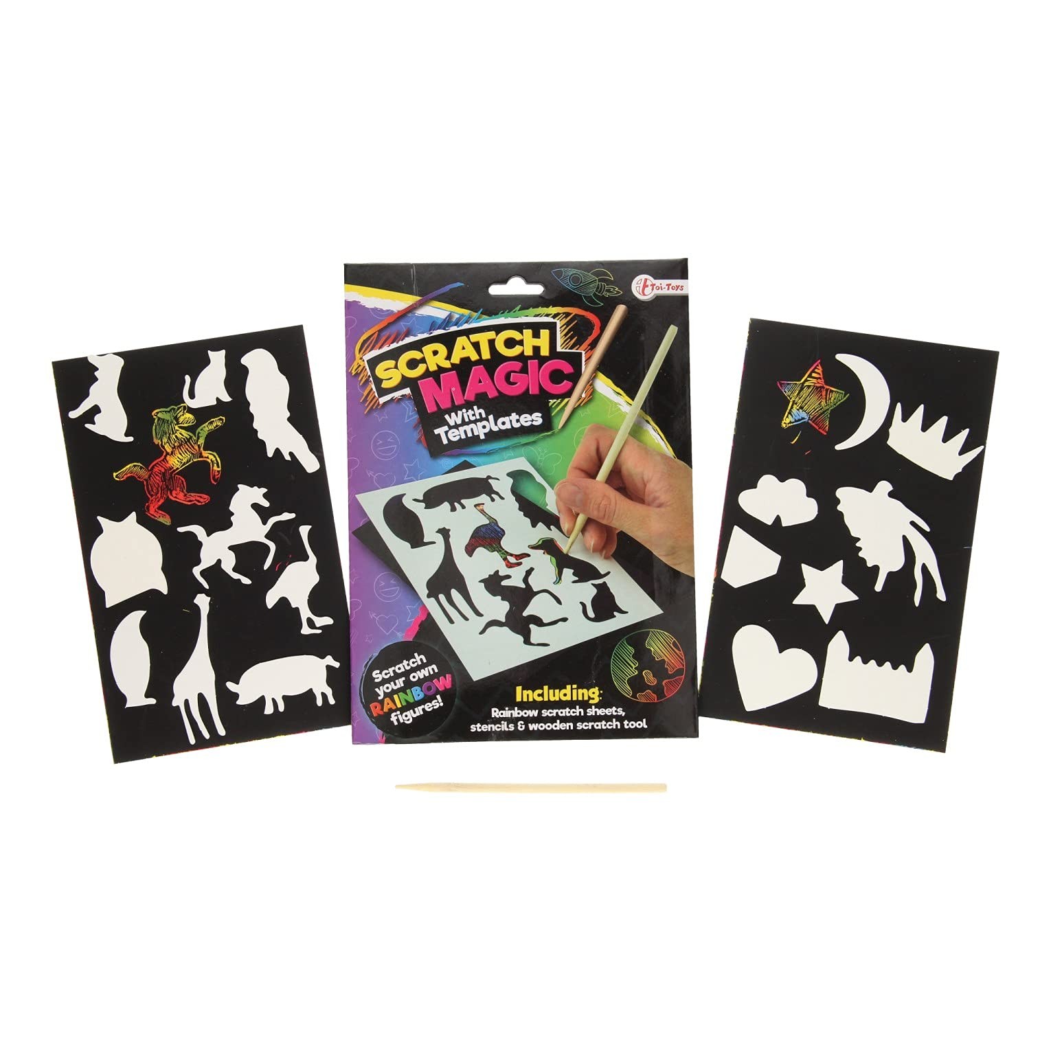 Toi-Toys 47151Z Note Sheets Scratch Foil Rainbow Colors Template No aplica K 2490₽