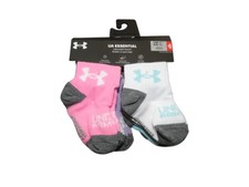 Under Armour Socks Kids Baby Toddler 6M 12M Months 6 Pair Ankle Multi Color NWT