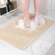 Non Slip Bathtub Mat, Foot Scrubber Anti Slip Fast Drying Shower Mat for Tub,