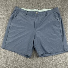 Free Fly Shorts Mens 38 Blue Lightweight Stretch Chino 8 Inseam Casual Summer