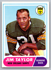 1968 TOPPS #160 JIM TAYLOR SAINTS