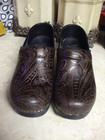 Dansko Brown Leather Professional Clog Slip On Comfort Shoe Women sz 37  6.5 - 7 — photo 7