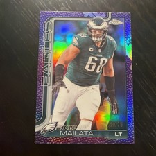 2025 Topps Chrome Football - Jordan Mailata Purple Leather  /75 SP #245