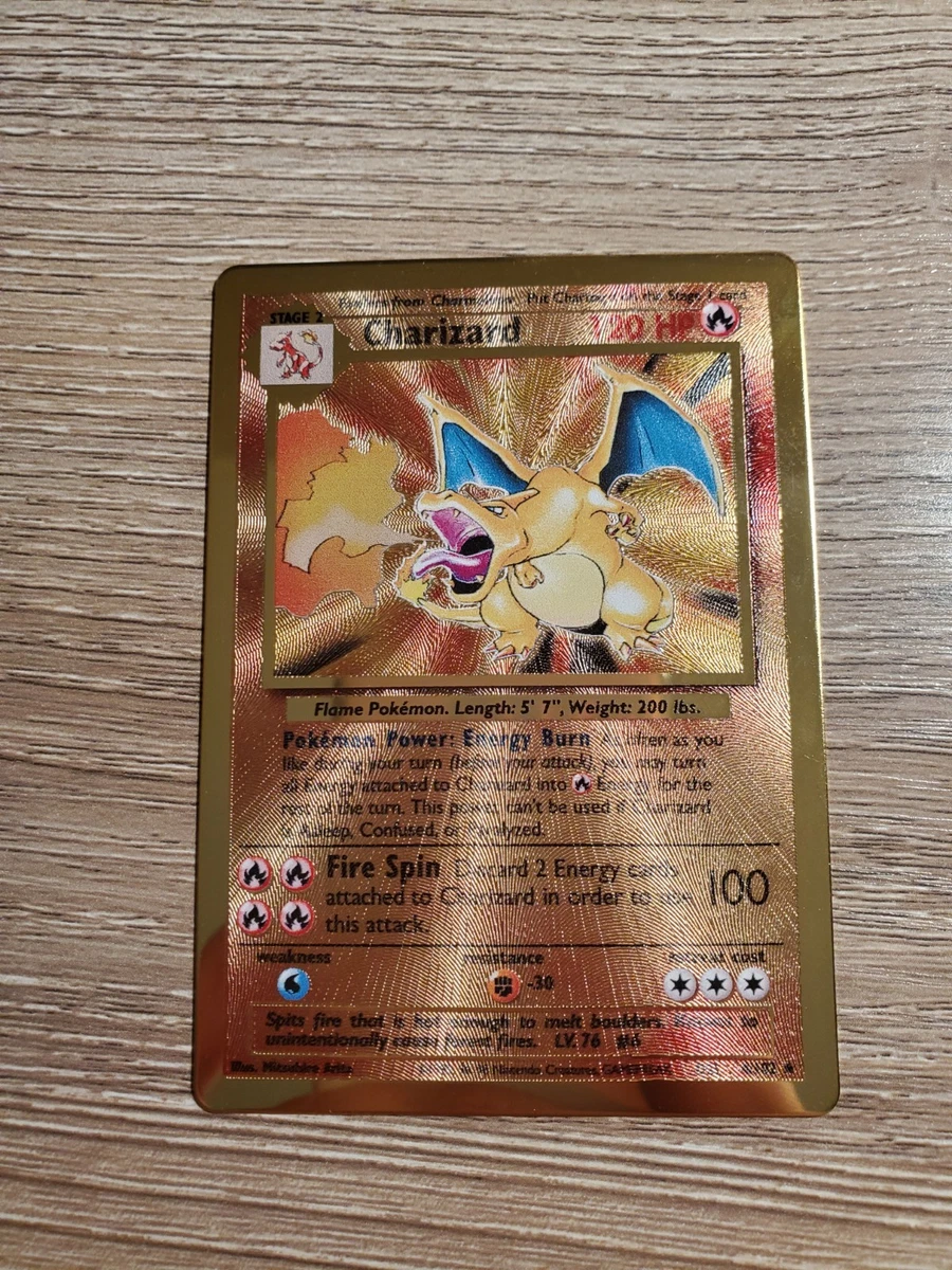 Charizard Pokémon TCG Metal Individual Collectible Card Game Cards