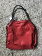 Stella McCartney Falabella Red Chain Accent Shoulder Bag for Women